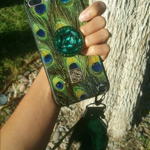 Peacock iPhone 7/8 Plus phone case XR XS Max Pom